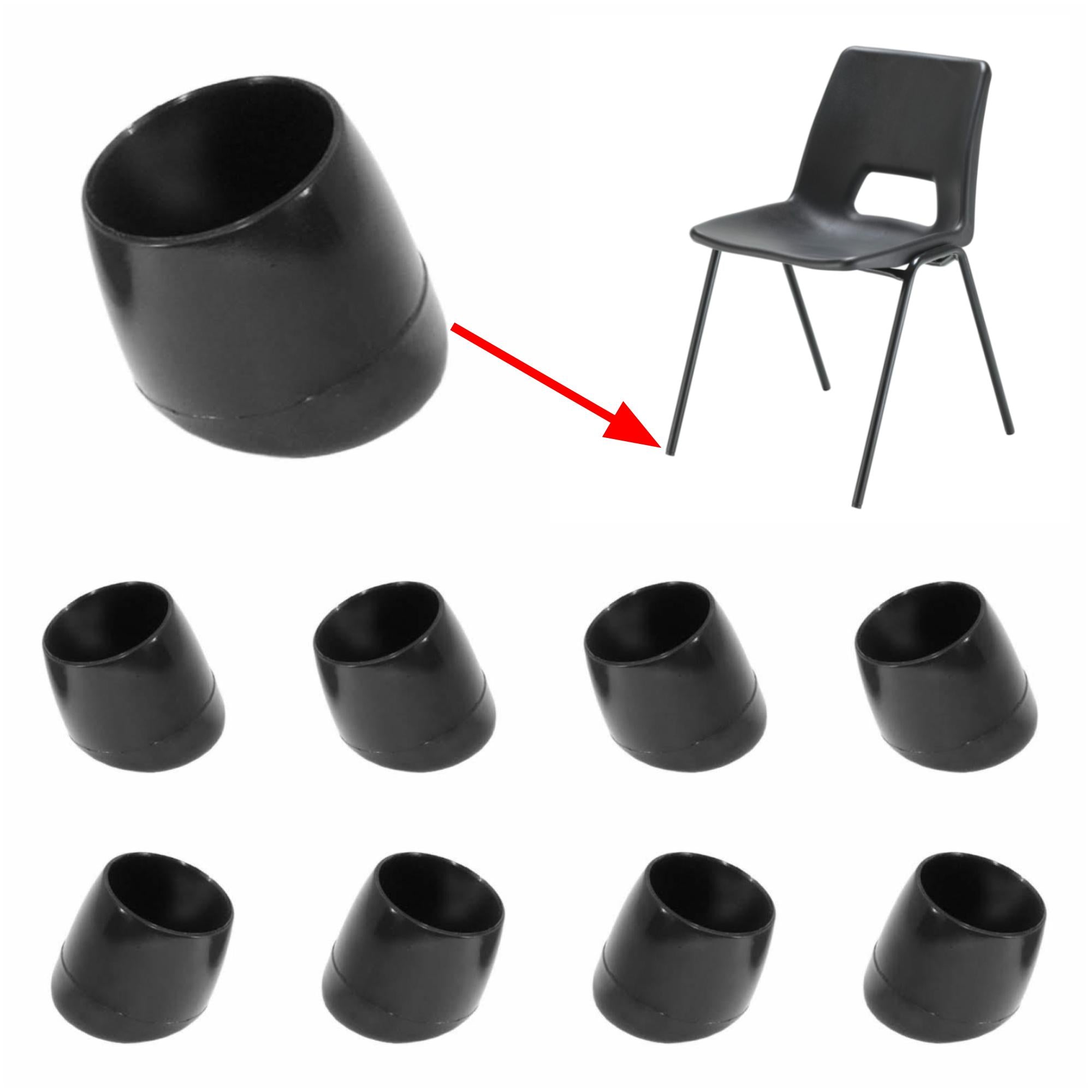 Ferrule End Caps for Angled Chair Legs Replacement Feet For School C Keay Vital Parts