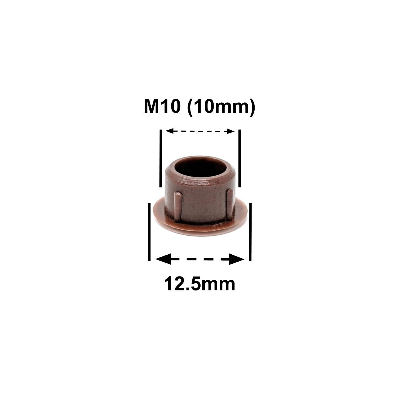M10 Brown Plastic Hole Plugs, Made in Germany - Keay Vital Parts