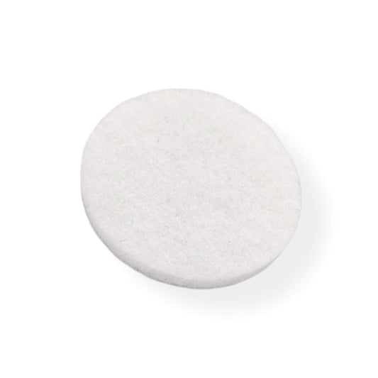 Felt Pads - White Self Adhesive Stick on Felt - Round 50mm Diameter - Made in Germany - Keay Vital Parts